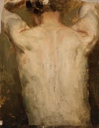 Female Model Back
