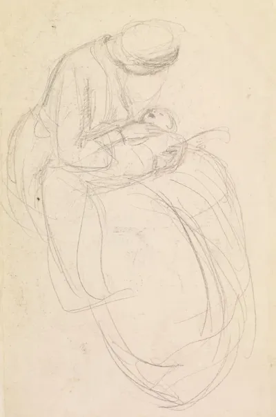 Female Mother Scrutinising Her Baby
