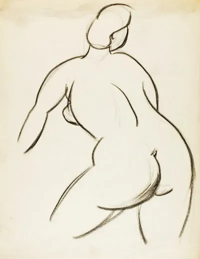 Female Nude Back View