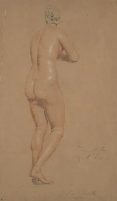 Female Nude Full Length Seen From Behind
