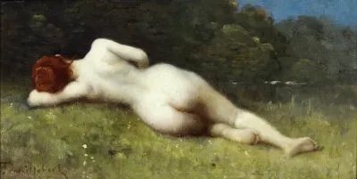 Female Nude In A Landscape