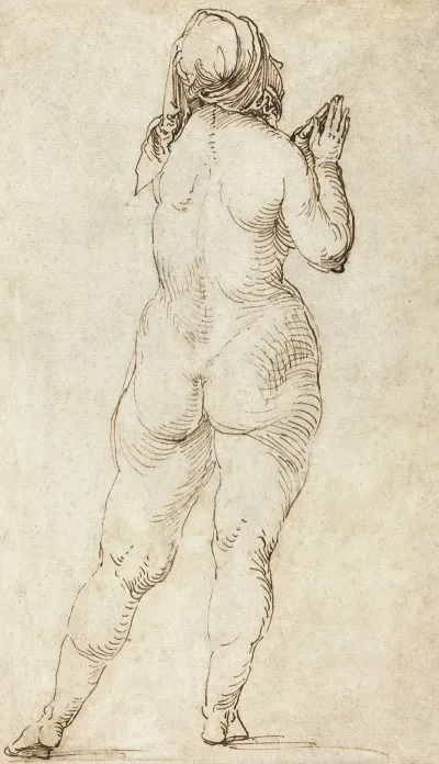 Female Nude Praying