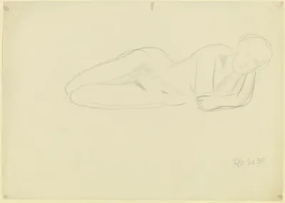 Female Nude Reclining 4