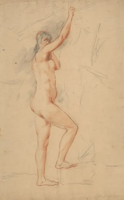 Female Nude Right Arm Upraised