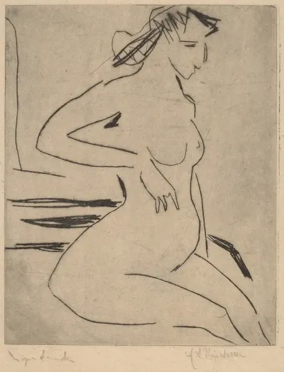 Female Nude Seated 2
