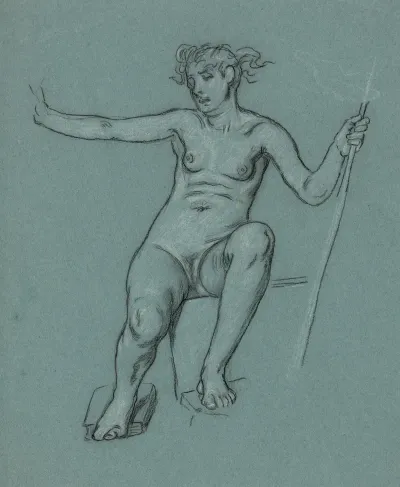 Female Nude Seated 4