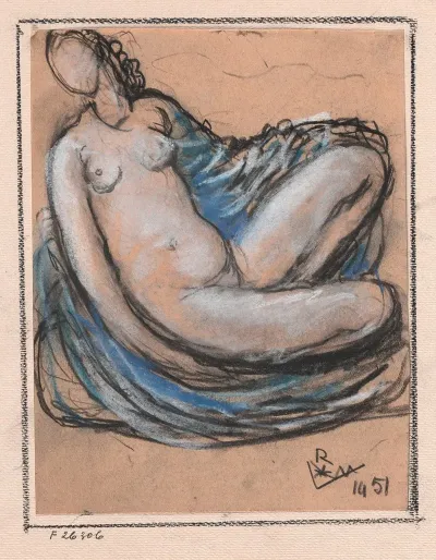 Female Nude Sitting 3