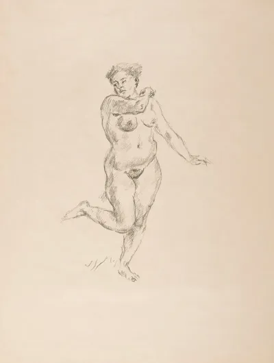 Female Nude Study For Judith And Holofernes