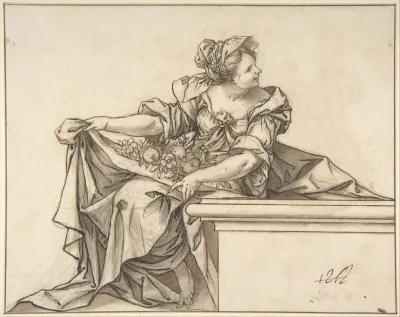 Female Personification Of Summer Or Abundance