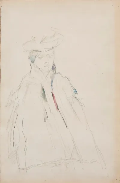 Femme A La Mante