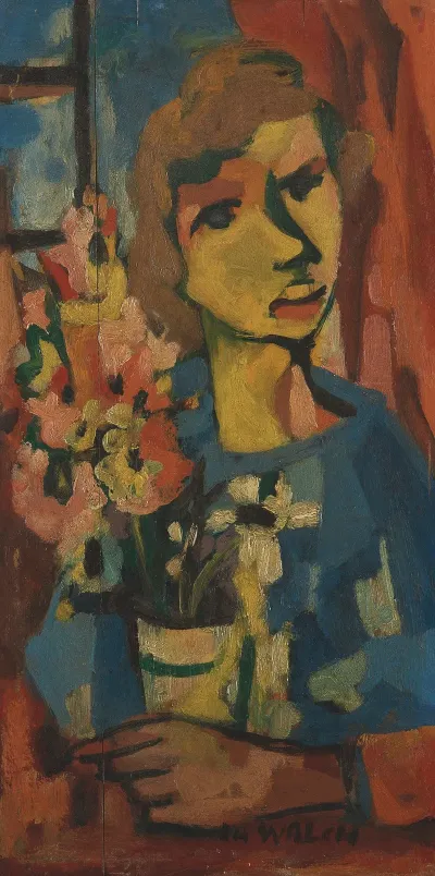 Femme A La Robe Bleue 2