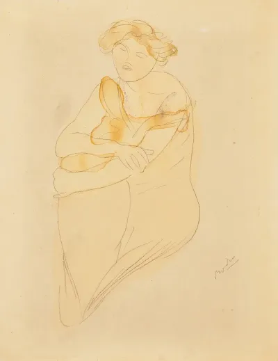 Femme A La Robe Jaune Psyche