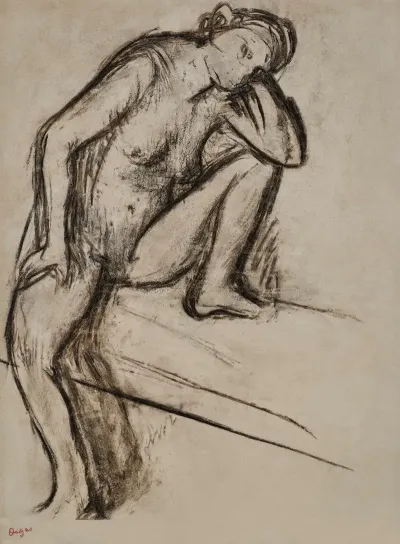 Femme Assise Etude De Nu