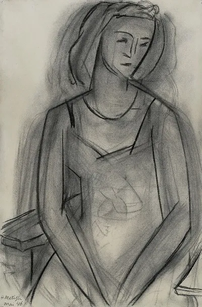 Femme Assise Lucienne Bernard
