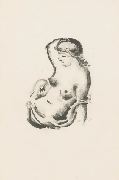 Femme Assise Vue A Mi Corps