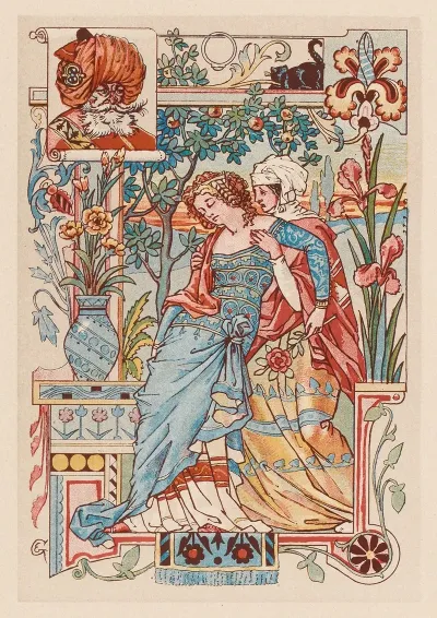 Femme Assoupie Dans Les Bras De Sa Servante
