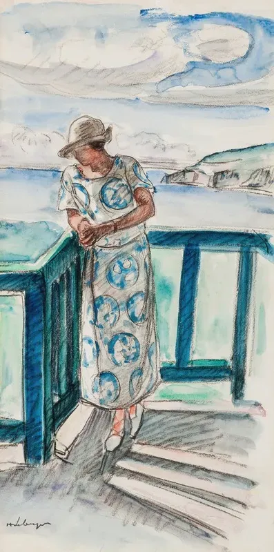 Femme Au Balcon 2