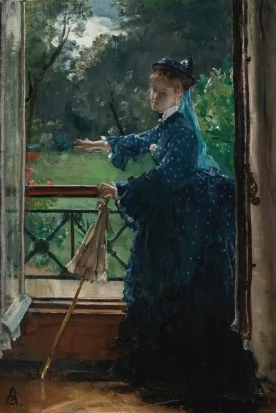 Femme Au Balcon