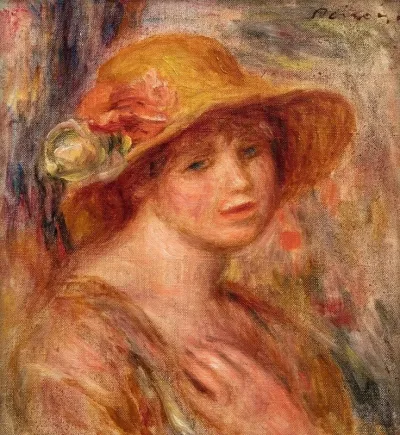 Femme Au Chapeau De Paille 2