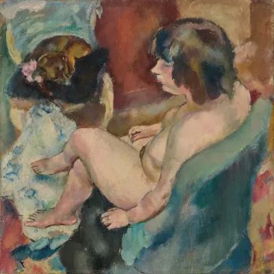 Femme Au Chien
