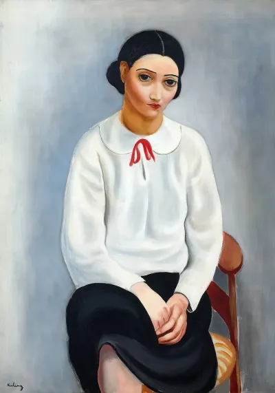 Femme Au Corsage Blanc 2