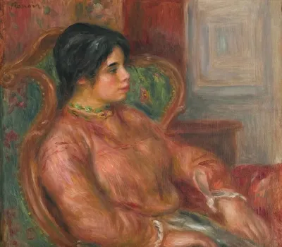 Femme Au Fauteuil Vert