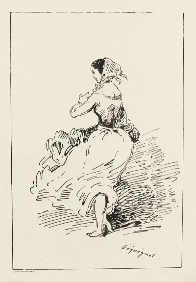 Femme Au Fichu Vue De Dos