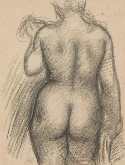 Femme Au Foulard Vue De Dos