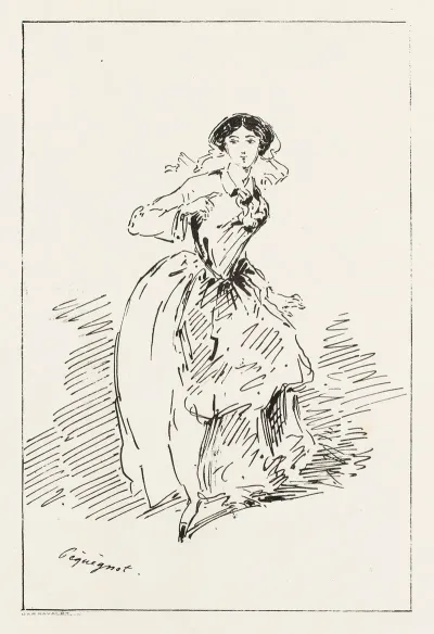 Femme Courrant De Face