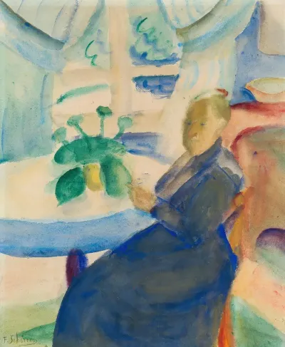 Femme Dans Un Interieur 2
