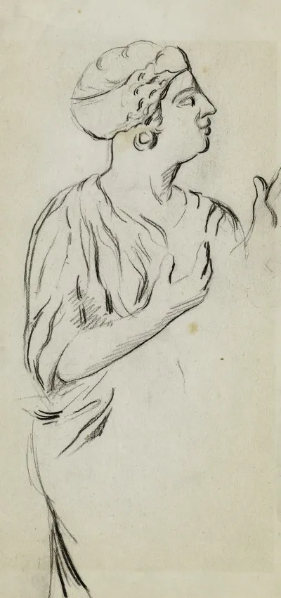 Femme De Profil Vers La Droite