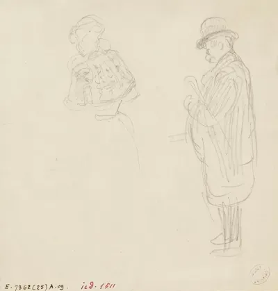Femme Et Vieillard