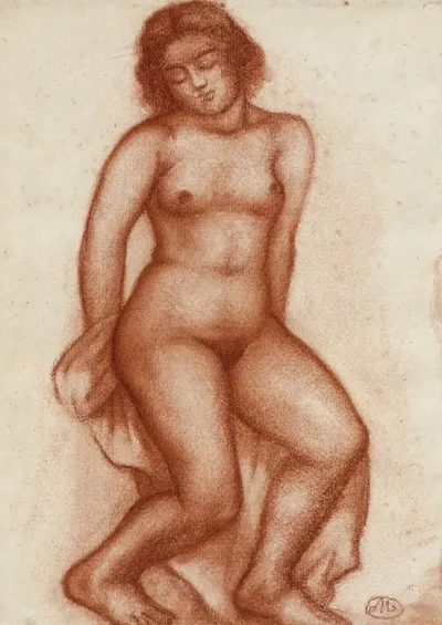 Femme Nue Assise 6