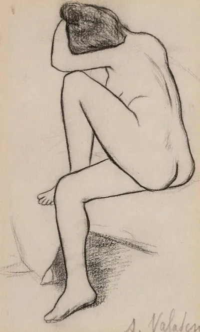 Femme Nue Assise 7