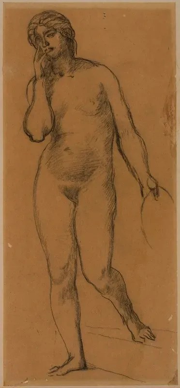 Femme Nue Debout De Face