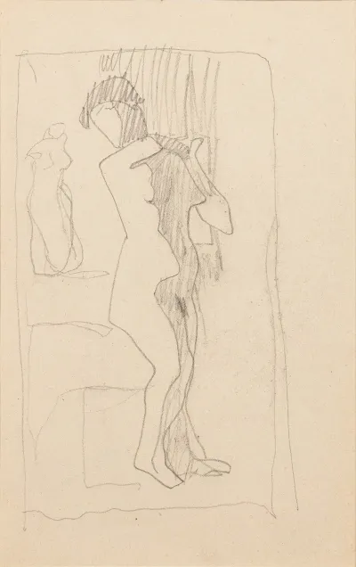 Femme Nue Debout De Trois Quarts Vers La Droite 2