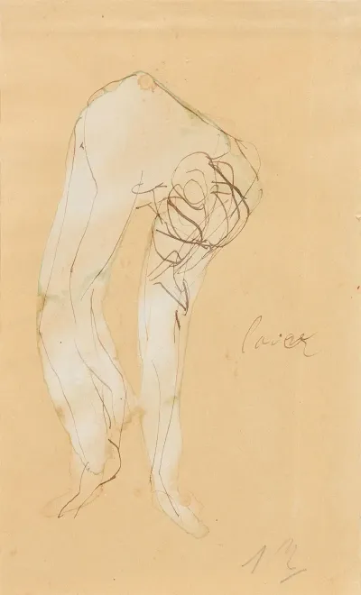 Femme Nue Penchee En Avant