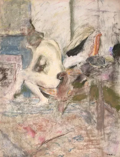 Femme Nue Pres De La Cheminee