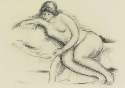 Femme Nue Sur Le Canape De Nice