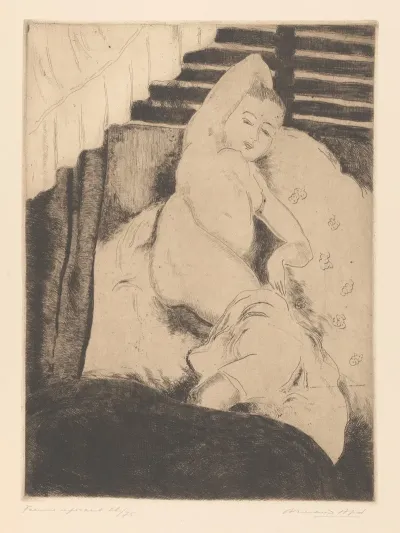 Femme Reposant