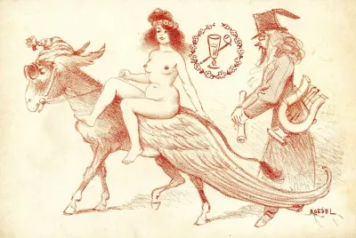 Femme Sur Un Ane Aile