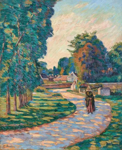 Femme Sur Un Chemin A Epinay Sur Orge
