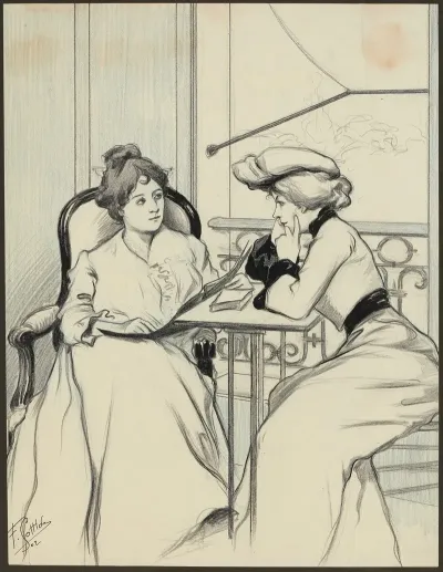 Femmes Au Balcon