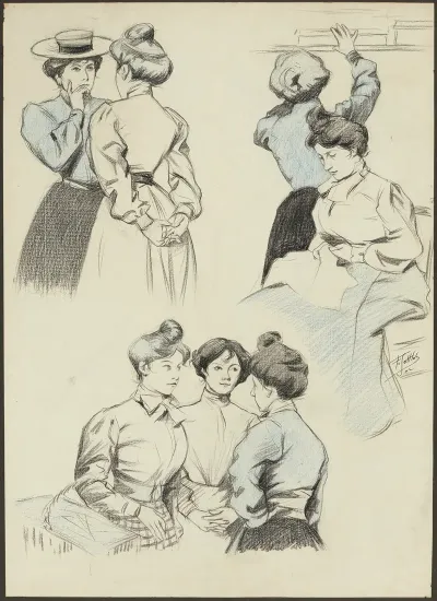 Femmes Bavardant