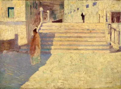 Femmes Pres Des Escaliers No Ii