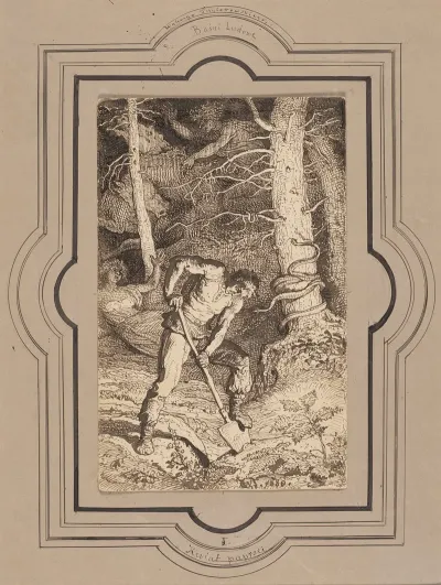 Fern Flower Illustration For A Fable By Walery Przyborowski
