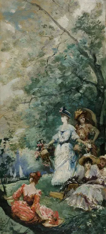 Fete Champetre Aux Environs De Paris