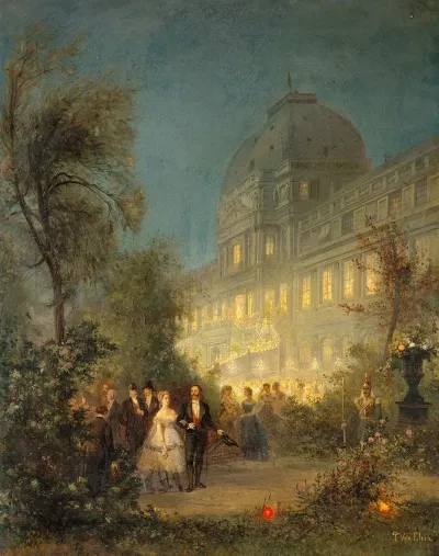Fete De Nuit Aux Tuileries Le 10 Juin 1867 A Loccasion De La Visite Des Souverains Etrangers A Lexposition Universelle Actuel 1er Arrondissement