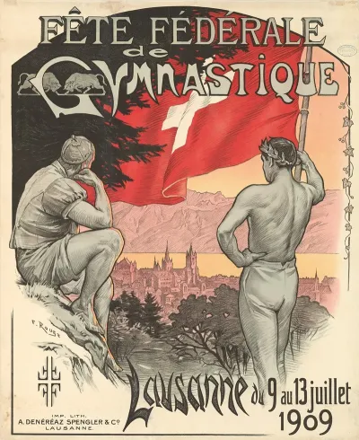 Fete Federale De Gymnastique Lausanne 1909