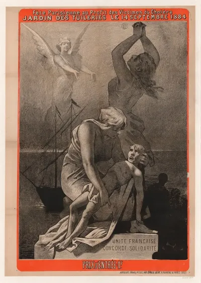 Fete Parisienne Au Profit Des Victimes Du Cholera Jardin Des Tuilleries Le 14 Septembre 1884
